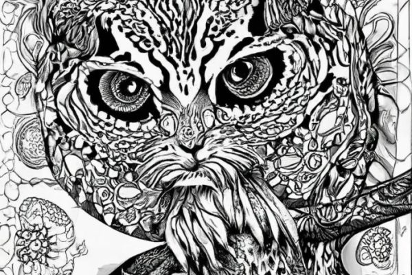 Detailed animal coloring pages