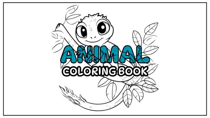 Printable animal coloring book