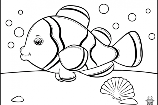 Coloring pictures of ocean animals