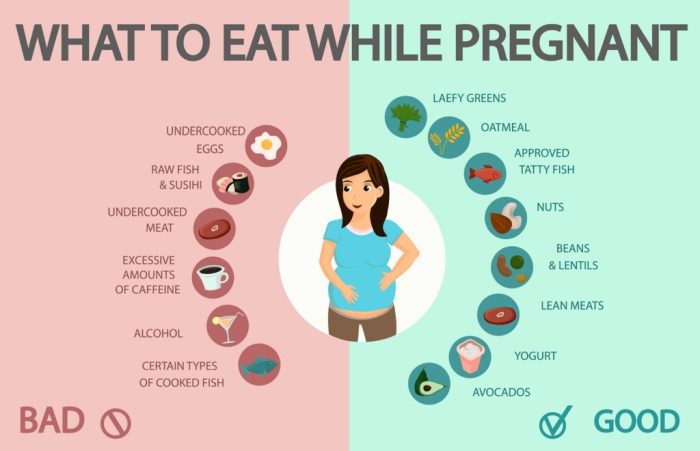 Pregnant nutrition woman health infographic