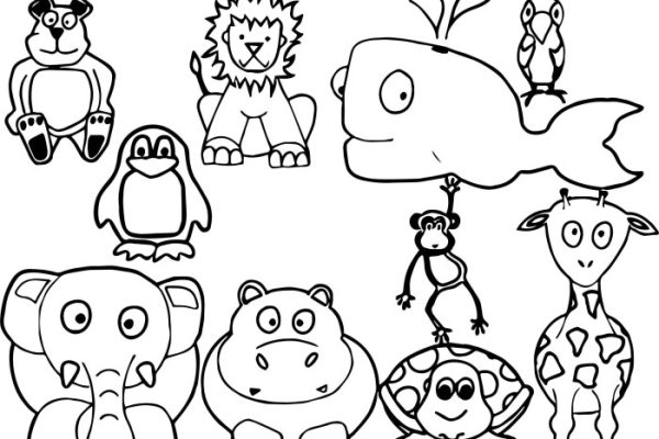 Animals coloring pages printable