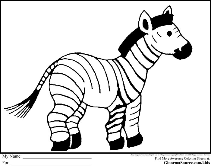 Zoo animal coloring pages free printable