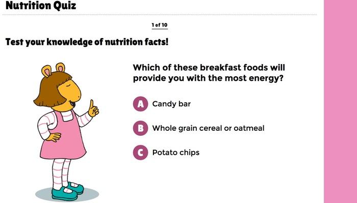 Quiz für kinder ernährung