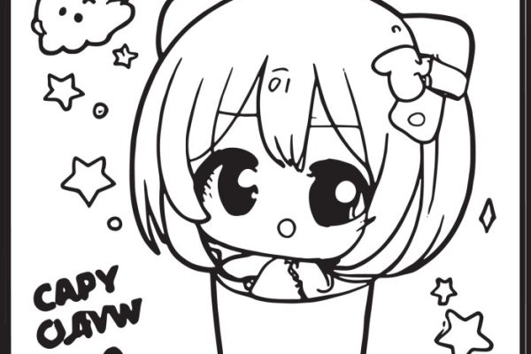 Coloring pages anime chibi