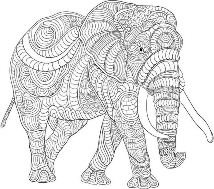 Hard animal coloring sheets