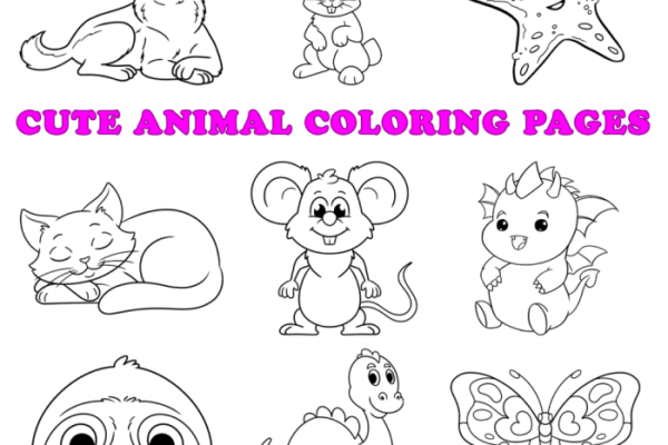 Cool animal coloring pages