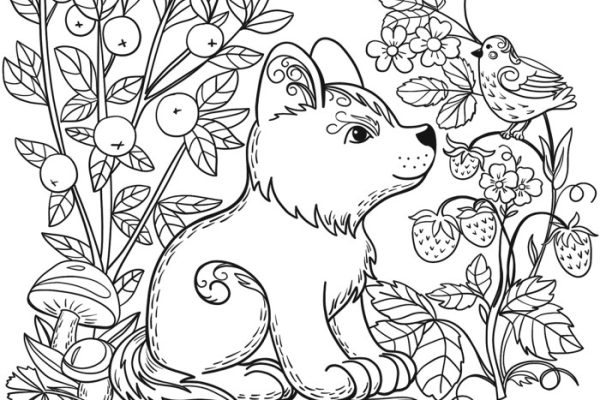 Coloring pages wild animals