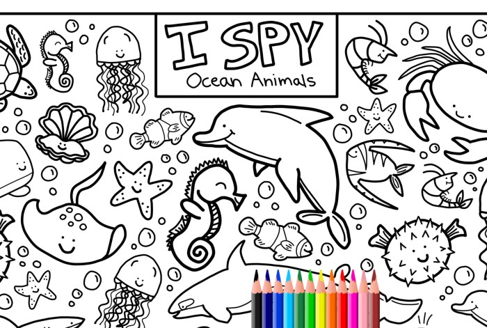 Sea life ocean animals coloring pages