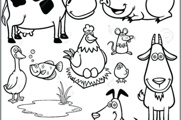 Preschool animal coloring sheets