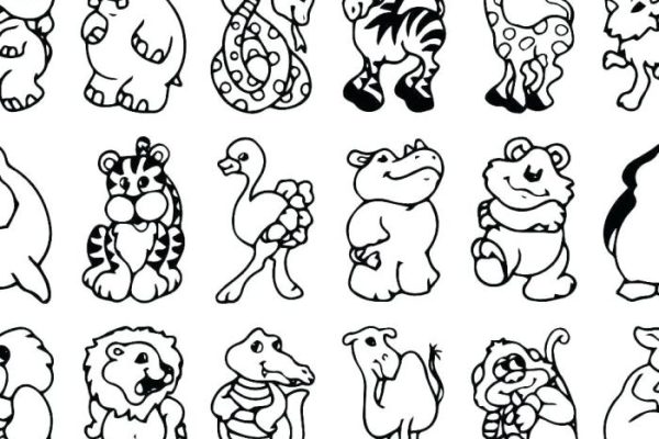 Preschool coloring pages animals