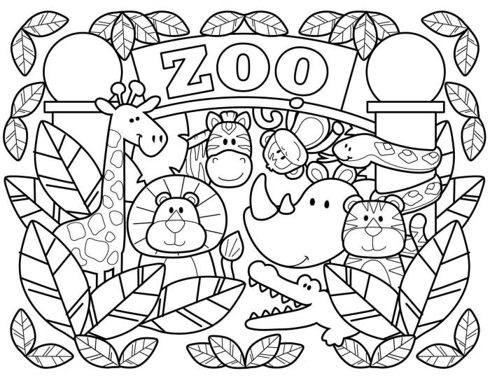 Animal preschool coloring pages