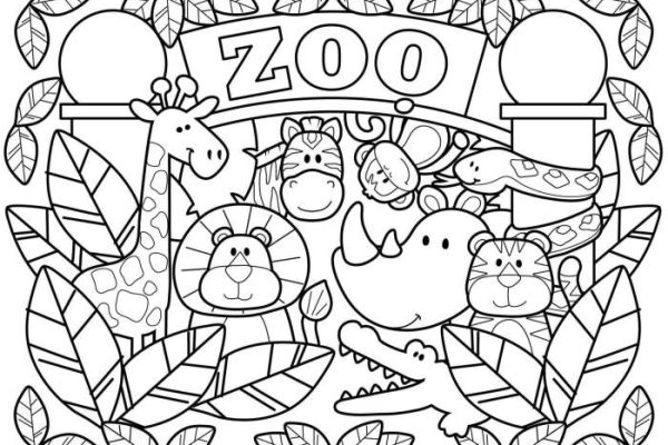 Free animal coloring pages for kids