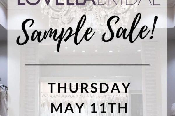 Wedding dress sample sale