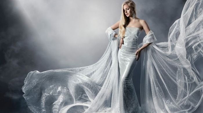 Long sleeve mermaid wedding dress