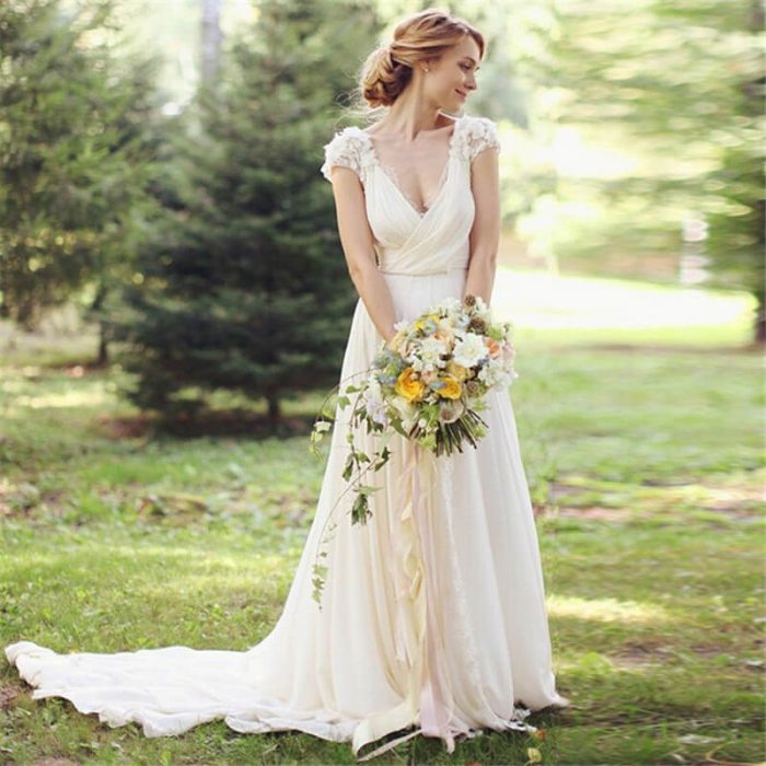 Rustic dresses for a wedding