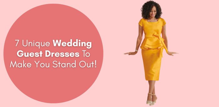 Unique wedding guest dresses