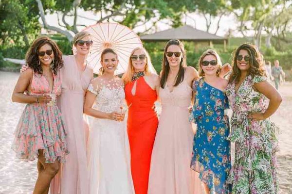 Tropical wedding guest dresses