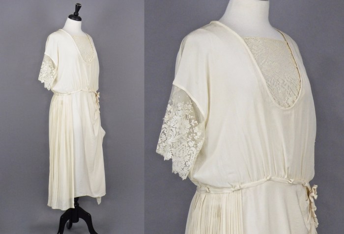 Vintage 1920s wedding dress lace 1920s dress styles