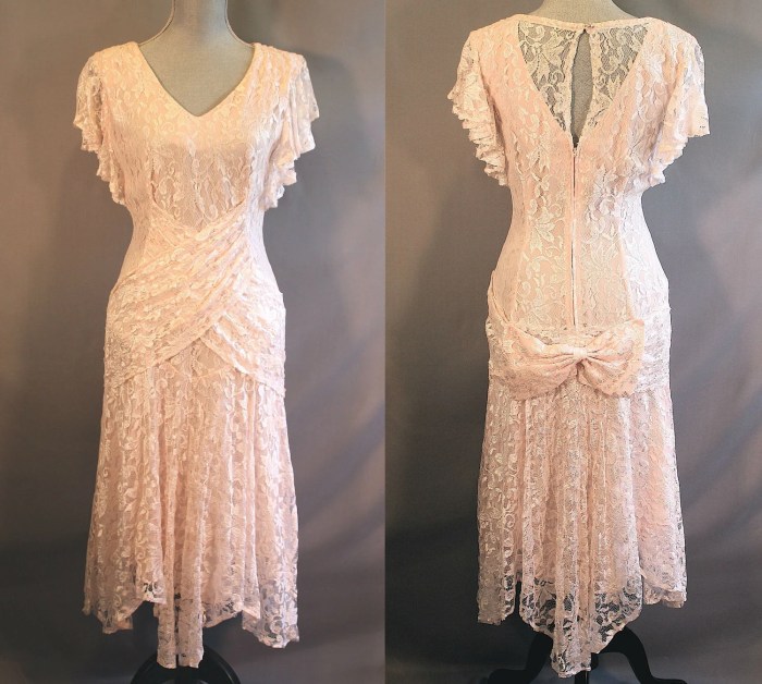 Vintage 1920s wedding dress lace 1920s dress styles